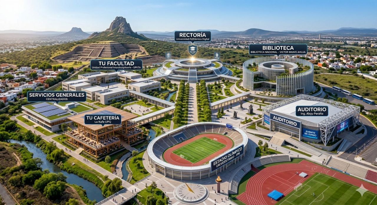 Mapa del Campus Virtual en 3D